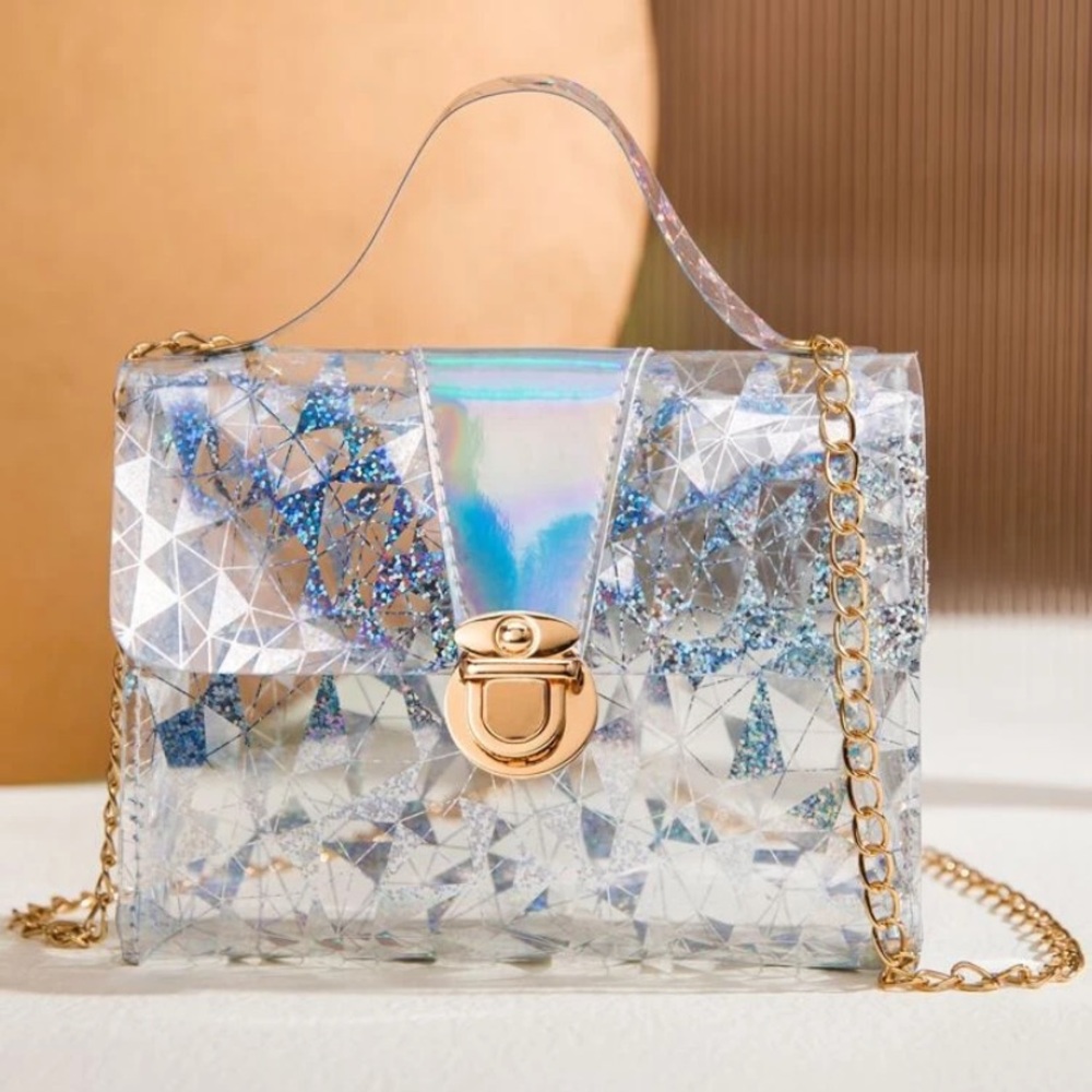 Silver Clear Purse